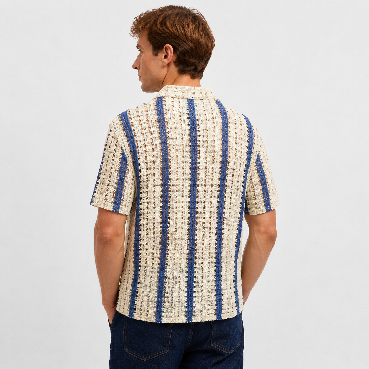 Knitted Crew Neck T-Shirt