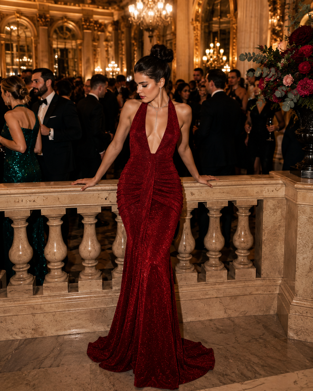 Scarlet Goddess Gown