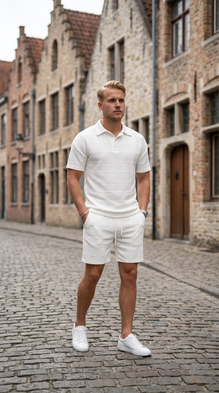 "Summer Polo & Shorts Set - Polo & Shorts"