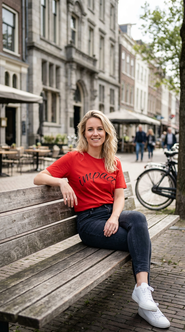 Impact Script T-Shirt  Minimalist Inspirational Tee