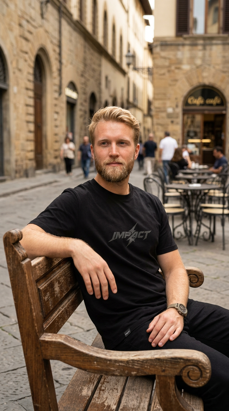 Impact Lightning T-Shirt — Minimal Graphic Logo Tee
