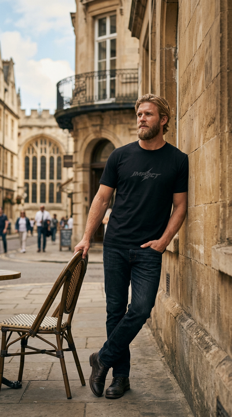 Impact Lightning T-Shirt — Minimal Graphic Logo Tee