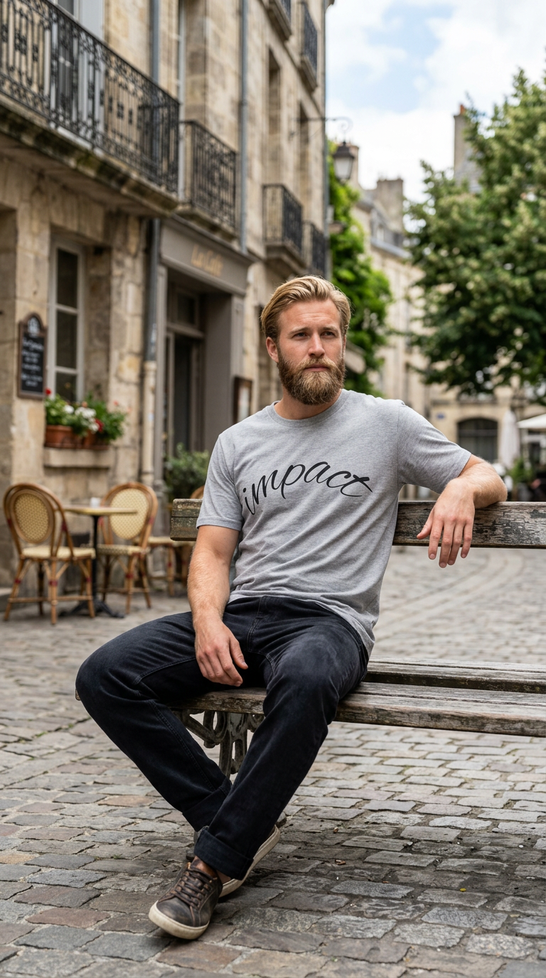 Impact Script T-Shirt Casual Inspirational Tee