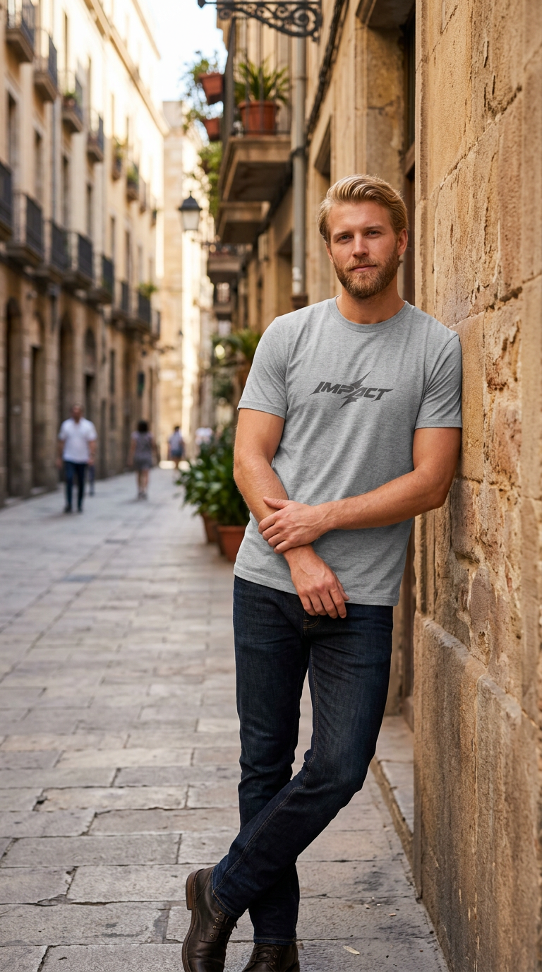 Impact Lightning T-Shirt — Minimal Graphic Logo Tee