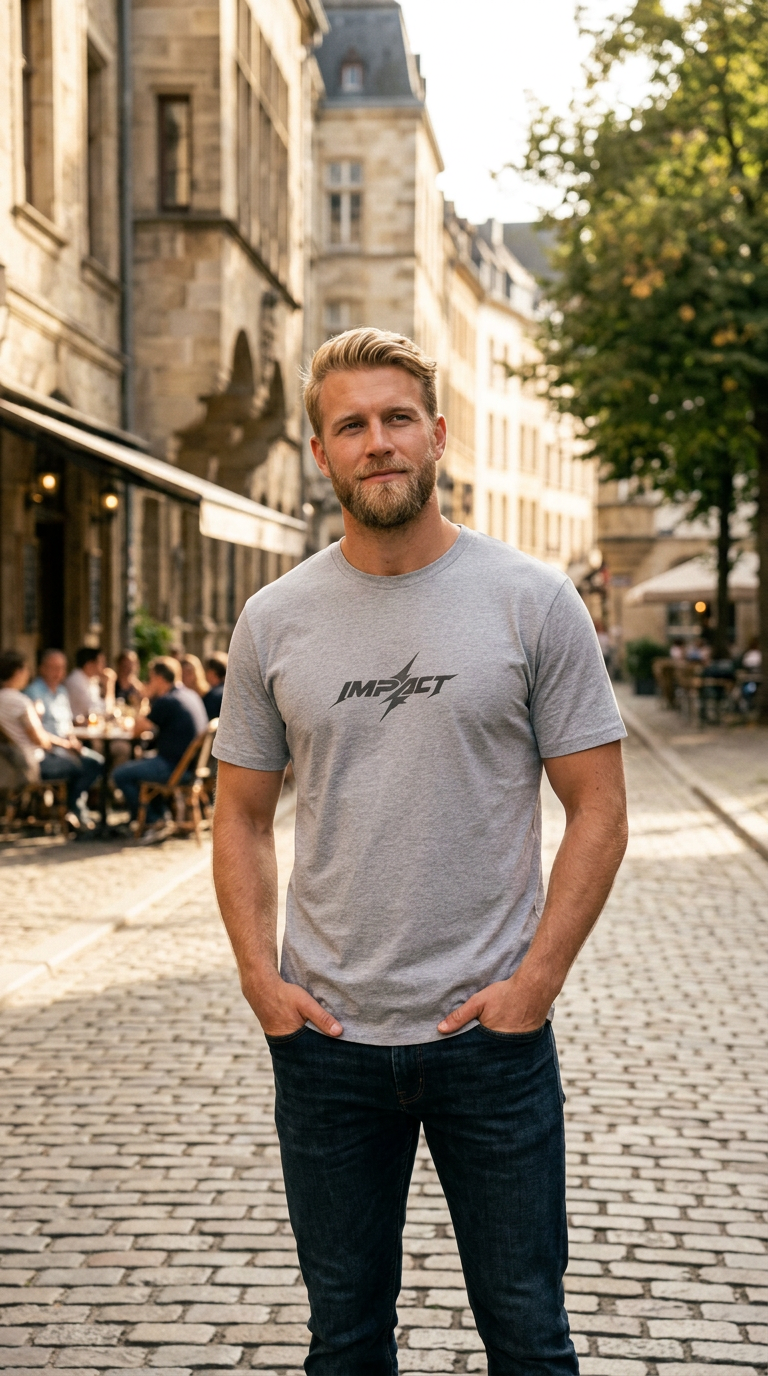Impact Lightning T-Shirt — Minimal Graphic Logo Tee