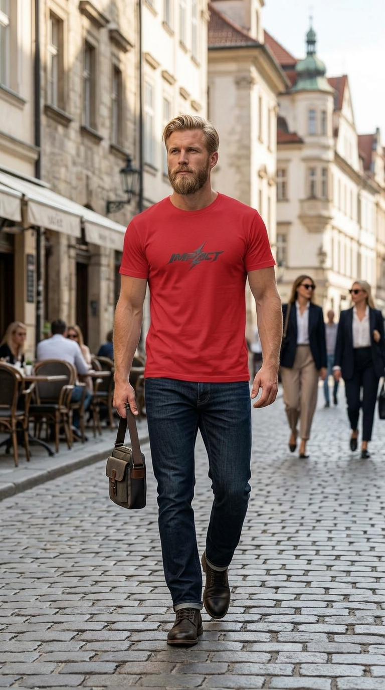 Impact Lightning T-Shirt — Minimal Graphic Logo Tee