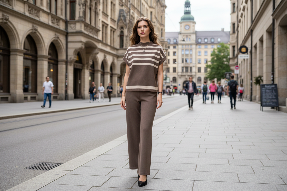 Striped Knit Sweater - Stylish and Comfortable Fit